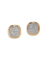 Bloomingdale's Diamond Pave Cluster Stud Earrings In 14k Yellow Gold, 1.0 Ct. T. W. In Gold
