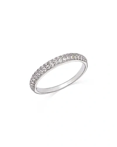 Bloomingdale's Diamond Pave Double Row Band In 14k White Gold, 0.35 Ct. T.w.