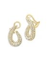 BLOOMINGDALE'S DIAMOND PAVE SPIRAL HOOP EARRINGS IN 14K YELLOW GOLD, 2.50 CT. T.W.