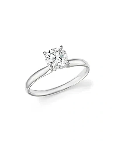 Bloomingdale's Diamond Round Brilliant Cut Solitaire Ring In 14k White Gold,.50 Ct. T.w. - 100% Exclusive