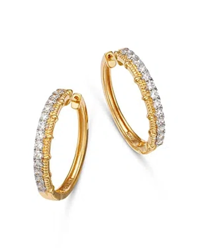 Bloomingdale's Diamond Small Hoop Earrings In 14k Yellow Gold, 0.50 Ct. T. W.
