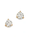 Bloomingdale's Diamond Stud Earrings In 14k Yellow Gold, 0.60 Ct. T. W. In White/gold