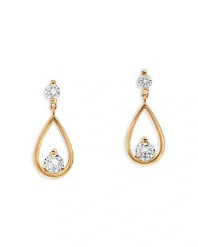 Bloomingdale's Diamond Teardrop Earrings In 14k Yellow Gold, 0.55 Ct. T.w.