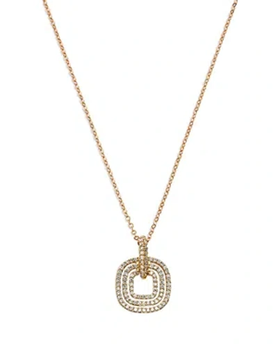 Bloomingdale's Diamond Triple Ring Pendant Necklace In 14k Yellow Gold, 0.50 Ct. T. W.