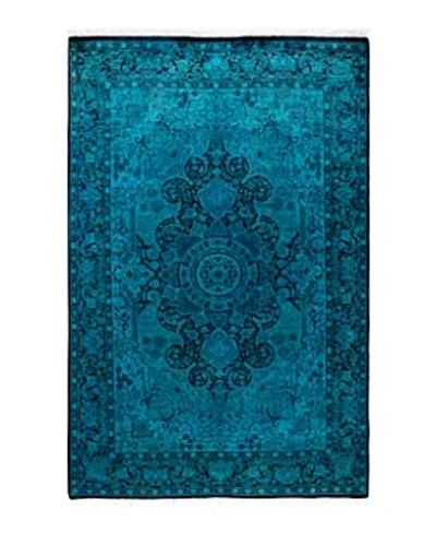 Bloomingdale's Fine Vibrance M1020 Area Rug, 4'4 X 6'3 In Blue