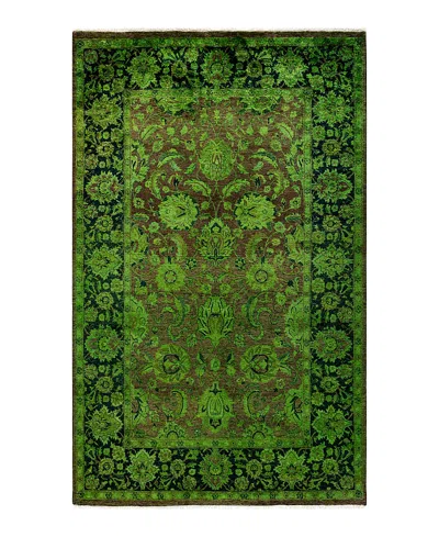 Bloomingdale's Fine Vibrance M1078 Area Rug, 4'1 X 6'6 In Green