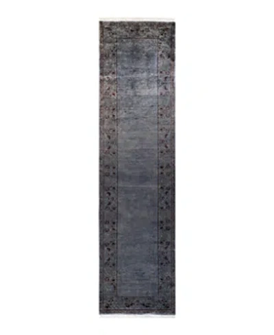 Bloomingdale's Fine Vibrance M1113 Runner Area Rug, 2'7 X 10'2 In Gray