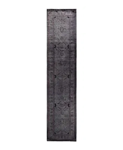 Bloomingdale's Fine Vibrance M1120 Runner Area Rug, 2'6 X 11'6 In Gray