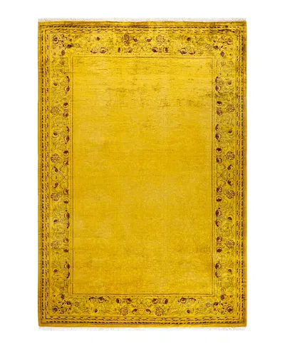 Bloomingdale's Fine Vibrance M1125 Area Rug, 6'1 X 8'10 In Yellow