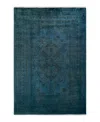 Bloomingdale's Fine Vibrance M1125 Area Rug, 6'1 X 9'2 In Blue