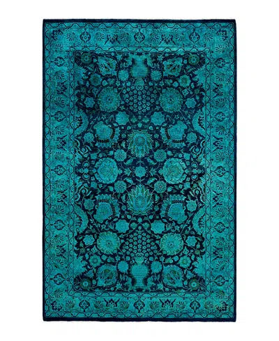 Bloomingdale's Fine Vibrance M1130 Area Rug, 4'8 X 7'2 In Blue