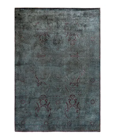 Bloomingdale's Fine Vibrance M1130 Area Rug, 6'2 X 9' In Green