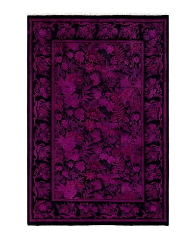 Bloomingdale's Fine Vibrance M1162 Area Rug, 6'2 X 9'1 In Purple