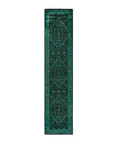 Bloomingdale's Fine Vibrance M1162 Runner Area Rug, 2'6 X 11'9 In Green