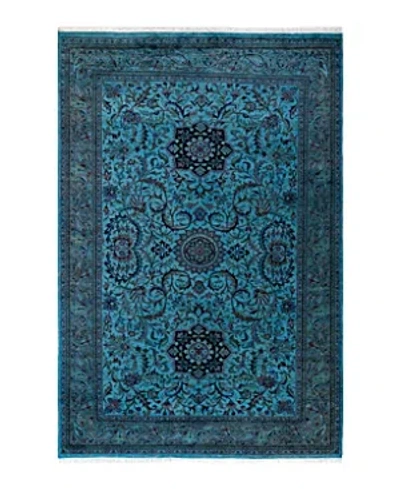 Bloomingdale's Fine Vibrance M1171 Area Rug, 6' X 9'2 In Blue