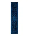 Bloomingdale's Fine Vibrance M1192 Runner Area Rug, 2'7 X 10'5 In Blue