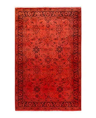 Bloomingdale's Fine Vibrance M1225 Area Rug, 6'1 X 9'4 In Red