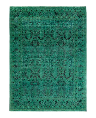 Bloomingdale's Fine Vibrance M1226 Area Rug, 9'2 X 12'1 In Green