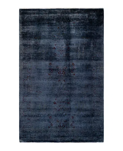 Bloomingdale's Fine Vibrance M1231 Area Rug, 4'9 X 7'7 In Blue