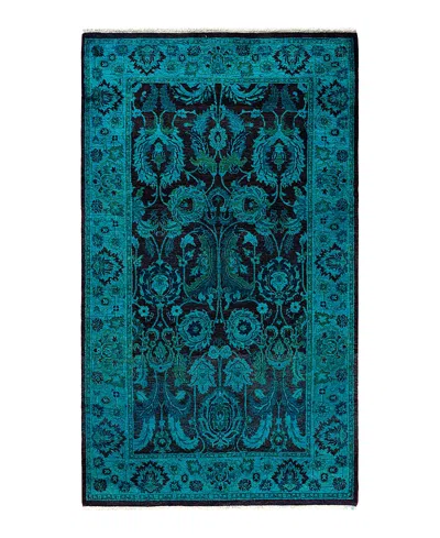 Bloomingdale's Fine Vibrance M1256 Area Rug, 3'1 X 5'4 In Blue