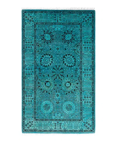 Bloomingdale's Fine Vibrance M1270 Area Rug, 3'2 X 5'4 In Blue