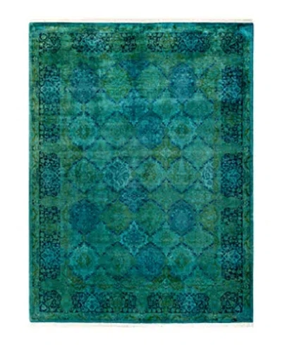 Bloomingdale's Fine Vibrance M1270 Area Rug, 6'1 X 8'3 In Green