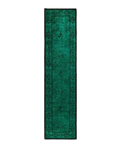 Bloomingdale's Fine Vibrance M1298 Runner Area Rug, 2'7 X 10'9 In Green