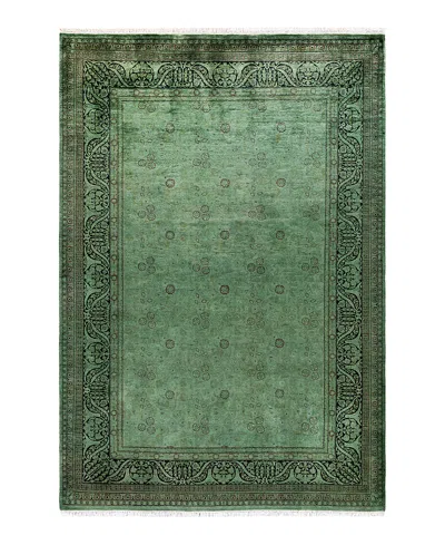Bloomingdale's Fine Vibrance M1300 Area Rug, 6'3 X 9'2 In Green