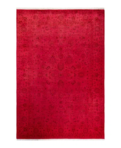 Bloomingdale's Fine Vibrance M1318 Area Rug, 6'1 X 8'10 In Pink