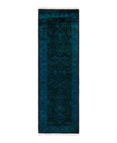 Bloomingdale's Fine Vibrance M1355 Runner Area Rug, 2'7 X 8'2 In Blue