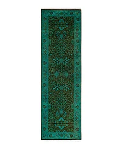 Bloomingdale's Fine Vibrance M1355 Runner Area Rug, 2'7 X 8'7 In Green