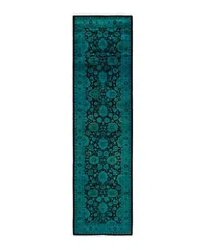 Bloomingdale's Fine Vibrance M1355 Runner Area Rug, 2'7 X 9'8 In Green