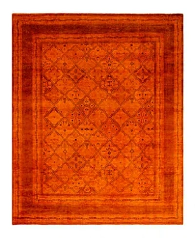 Bloomingdale's Fine Vibrance M1358 Area Rug, 8'1 X 10'1 In Orange