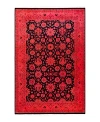 Bloomingdale's Fine Vibrance M1369 Area Rug, 6'3 X 9'5 In Red