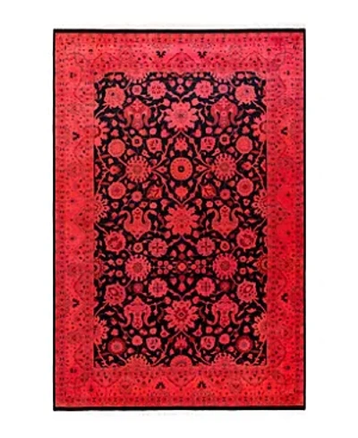 Bloomingdale's Fine Vibrance M1369 Area Rug, 6'3 X 9'5 In Red