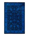 Bloomingdale's Fine Vibrance M1375 Area Rug, 4'2 X 6'2 In Blue