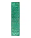 Bloomingdale's Fine Vibrance M1388 Runner Area Rug, 3' X 12'4 In Green