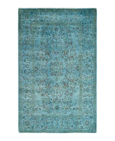 Bloomingdale's Fine Vibrance M1395 Area Rug, 4'1 X 6'5 In Gray