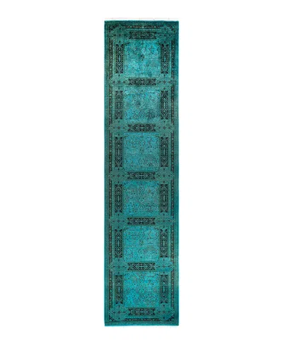 Bloomingdale's Fine Vibrance M1398 Runner Area Rug, 3'1 X 13' In Green