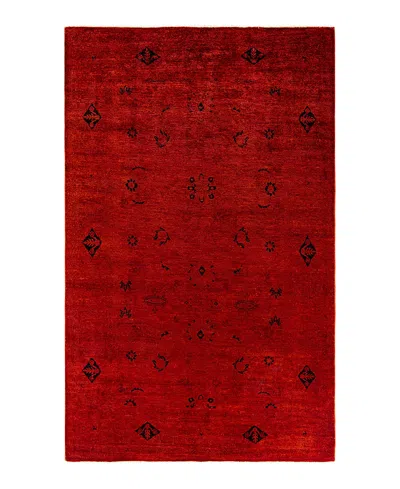 Bloomingdale's Fine Vibrance M1400 Area Rug, 6'1 X 9'10 In Orange