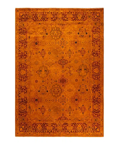 Bloomingdale's Fine Vibrance M1403 Area Rug, 6'2 X 8'10 In Gold