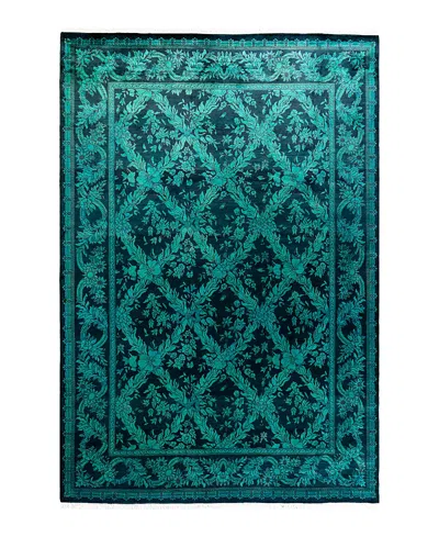 Bloomingdale's Fine Vibrance M1404 Area Rug, 6'2 X 9'1 In Blue