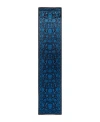 Bloomingdale's Fine Vibrance M1433 Runner Area Rug, 2'6 X 12'1 In Blue
