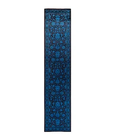 Bloomingdale's Fine Vibrance M1433 Runner Area Rug, 2'6 X 12'1 In Blue