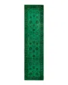 Bloomingdale's Fine Vibrance M1436 Runner Area Rug, 3'1 X 12'3 In Green