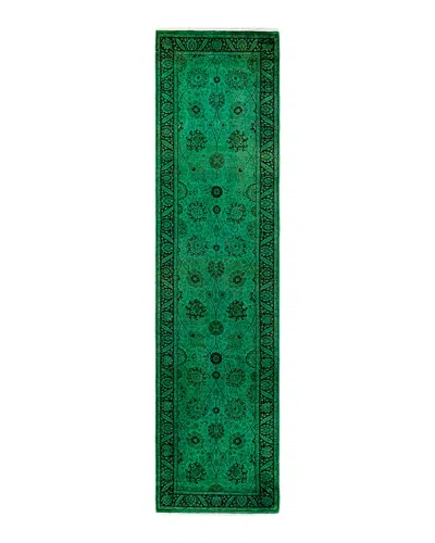 Bloomingdale's Fine Vibrance M1436 Runner Area Rug, 3'1 X 12'3 In Green