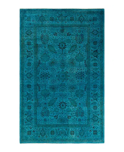 Bloomingdale's Fine Vibrance M1437 Area Rug, 4'8 X 7'3 In Blue