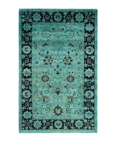 Bloomingdale's Fine Vibrance M1437 Area Rug, 4'8 X 7'5 In Green