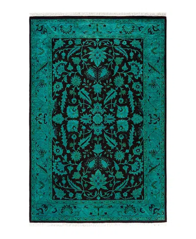 Bloomingdale's Fine Vibrance M1444 Area Rug, 4'3 X 6'3 In Blue