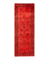 Bloomingdale's Fine Vibrance M1447 Runner Area Rug, 3' X 8'5 In Orange